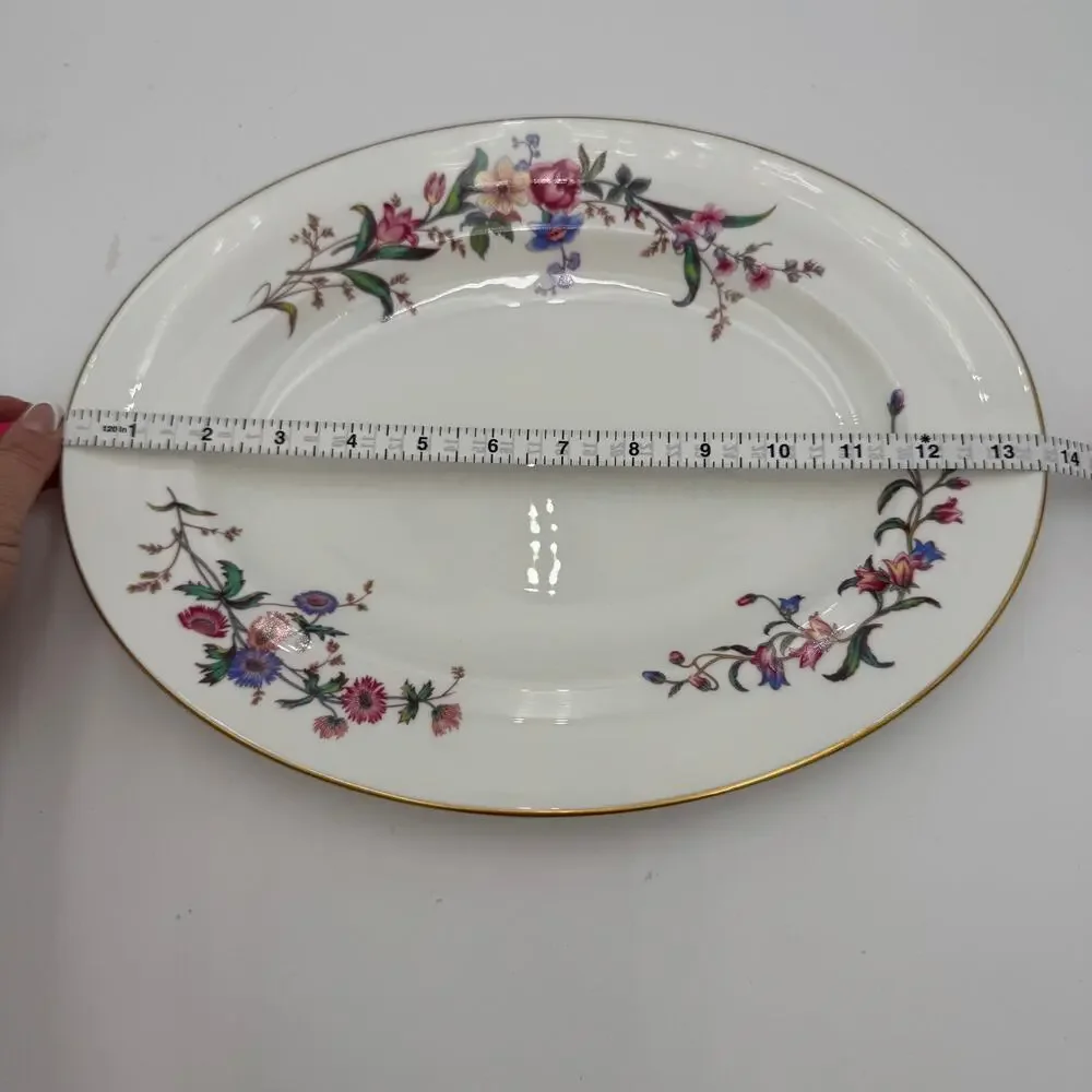 Vintage Platter by Wedgwood in Devon Sprays Bone China 13.5